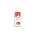 a white bottle of Bubble Tea Lychee Syrup